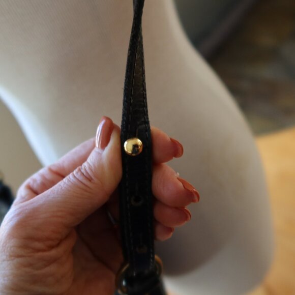 OOAK! Musick black crocodile bucket bag handmade by Meg Musick-Makely $600 - Picture 10 of 15